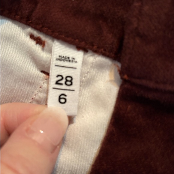 Loft pants velour High Rise skinny size 6 -perfect condition - Picture 3 of 8